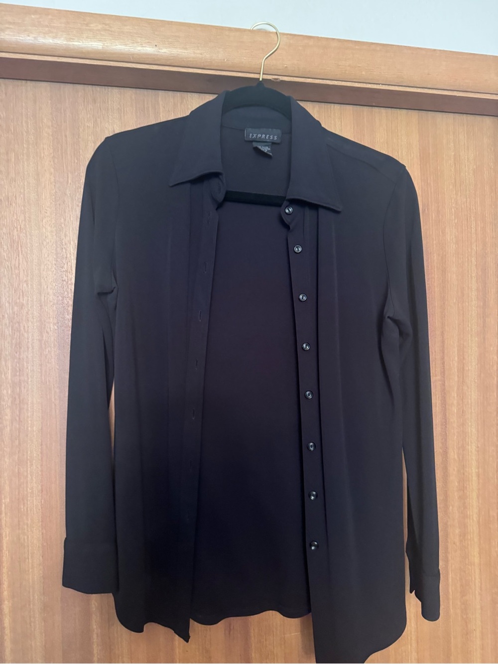 Express Black Collared Shirt